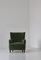 Scandinavian Modern Easy Chair in Green Mohair Velvet Fabric from Fritz Hansen, 1940s 5