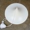 Scandinavian White Semi Pendant Lamp attributed to Bonderup & Thorup for Fog & Mørup, 1960s 3