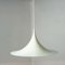 Scandinavian White Semi Pendant Lamp attributed to Bonderup & Thorup for Fog & Mørup, 1960s, Image 5