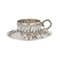 Silver Coffee Cup and Saucer by Pierre Gavard, France, Paris, Late 1800s, Set of 2, Image 1