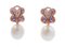Aretes colgantes de oro rosa de 14 kt con perlas, zafiros y diamantes, años 70. Juego de 2, Imagen 3