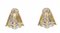 18 Karat Yellow and White Gold Earrings with Diamonds, 1960s, Set of 2 3