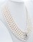 Collana multifilo in platino con perle, zaffiri e diamanti, anni '70, Immagine 2