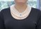 Collana multifilo in platino con perle, zaffiri e diamanti, anni '70, Immagine 5
