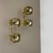 Cubic Brass and Acryl Glass Wall Sconces, Italy, 1970s, Set of 2 2