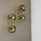 Cubic Brass and Acryl Glass Wall Sconces, Italy, 1970s, Set of 2, Image 2