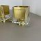 Cubic Brass and Acryl Glass Wall Sconces, Italy, 1970s, Set of 2, Image 13