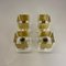 Cubic Brass and Acryl Glass Wall Sconces, Italy, 1970s, Set of 2 19