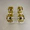 Cubic Brass and Acryl Glass Wall Sconces, Italy, 1970s, Set of 2, Image 19