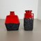 Cubic Fat Lava Pottery Vases attributed to Jopeko, Germany, 1970s, Set of 2, Image 2