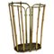 Hollywood Regency Brass and Bamboo Umbrella Stand in the style of Auböck, Austria, 1950s 1