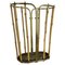 Hollywood Regency Brass and Bamboo Umbrella Stand in the style of Auböck, Austria, 1950s, Image 1