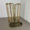 Hollywood Regency Brass and Bamboo Umbrella Stand in the style of Auböck, Austria, 1950s 15