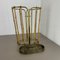 Hollywood Regency Brass and Bamboo Umbrella Stand in the style of Auböck, Austria, 1950s, Image 15