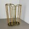 Hollywood Regency Brass and Bamboo Umbrella Stand in the style of Auböck, Austria, 1950s 2