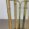 Hollywood Regency Brass and Bamboo Umbrella Stand in the style of Auböck, Austria, 1950s 5