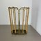 Hollywood Regency Brass and Bamboo Umbrella Stand in the style of Auböck, Austria, 1950s 3