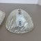 Murano Bubble Ice Glass Wall Sconces, Germany, 1980s, Set of 2 6