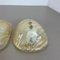 Murano Gold Flake Ice Glass Wall Sconces, Germany, 1980s, Set of 2 5
