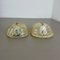 Murano Gold Flake Ice Glass Wall Sconces, Germany, 1980s, Set of 2 14