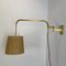 Minimalist Adjustable Counter Weight Wall Light in Brass, Italy, 1960s, Image 14