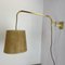 Lámpara de pared minimalista ajustable con contrapeso de latón, Italia, años 60, Imagen 9