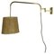 Lámpara de pared minimalista ajustable con contrapeso de latón, Italia, años 60, Imagen 1