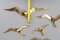 Mid-Century Modern Brass Bird Wall-Mounted Figures, 1970s, Set of 5 17