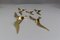 Mid-Century Modern Brass Bird Wall-Mounted Figures, 1970s, Set of 5, Image 5