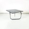 Italian Modern Coffee Table in Chromed Steel with Rectangular Smoked Glass Top, 1970s 3