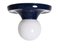 Midcentury Blue Metal Light Ball Italian Sconce attributed to Achille Castiglioni for Flos, 1960s, Image 13