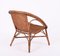 Wicker and Wood Armchairs and Table, Italy, 1960s, Set of 4 12