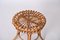 Round Rattan and Bamboo Ottoman or Stool by Franco Albini, Italy, 1960s, Image 7