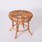 Round Rattan and Bamboo Ottoman or Stool by Franco Albini, Italy, 1960s, Image 12