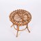 Round Rattan and Bamboo Ottoman or Stool by Franco Albini, Italy, 1960s 4