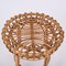 Round Rattan and Bamboo Ottoman or Stool by Franco Albini, Italy, 1960s, Image 16