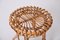 Round Rattan and Bamboo Ottoman or Stool by Franco Albini, Italy, 1960s 15