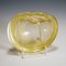 Murano Art Glass Bowl with Gold Foil, Italy, 1950s 5