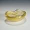 Murano Art Glass Bowl with Gold Foil, Italy, 1950s 2