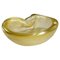 Murano Art Glass Bowl with Gold Foil, Italy, 1950s 1