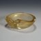 Cuenco de cristal de Murano con lámina dorada, Italia, años 50, Imagen 4