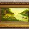 Biedermeier Artist, River Landscape, 1800s, Oil on Canvas, Framed, Image 4