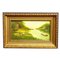 Artista Biedermeier, Paesaggio fluviale, XIX secolo, Olio su tela, Con cornice, Immagine 2