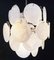 Vintage Italian Murano Chandelier with 24 White Disks, 1980s 18