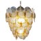 Murano Chandelier with 41 Lattimo Amber Glasses by Mazzega, 1979 1