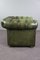 Chesterfield Armchair in Green Leather 2