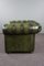 Chesterfield Armchair in Green Leather 4