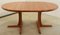 Danish Round Extendable Dining Table from Fynslund, Image 8