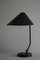 Lámpara de mesa ajustable danesa moderna de metal atribuida a Louis Poulsen, años 50, Imagen 9