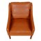 Model 2207 Lounge Chair in Walnut Anilin Leather by Børge Mogensen for Fredericia 7